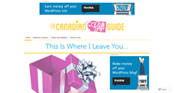 Desktop Screenshot of canadiangiftguide.com