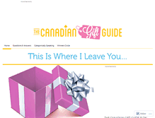 Tablet Screenshot of canadiangiftguide.com